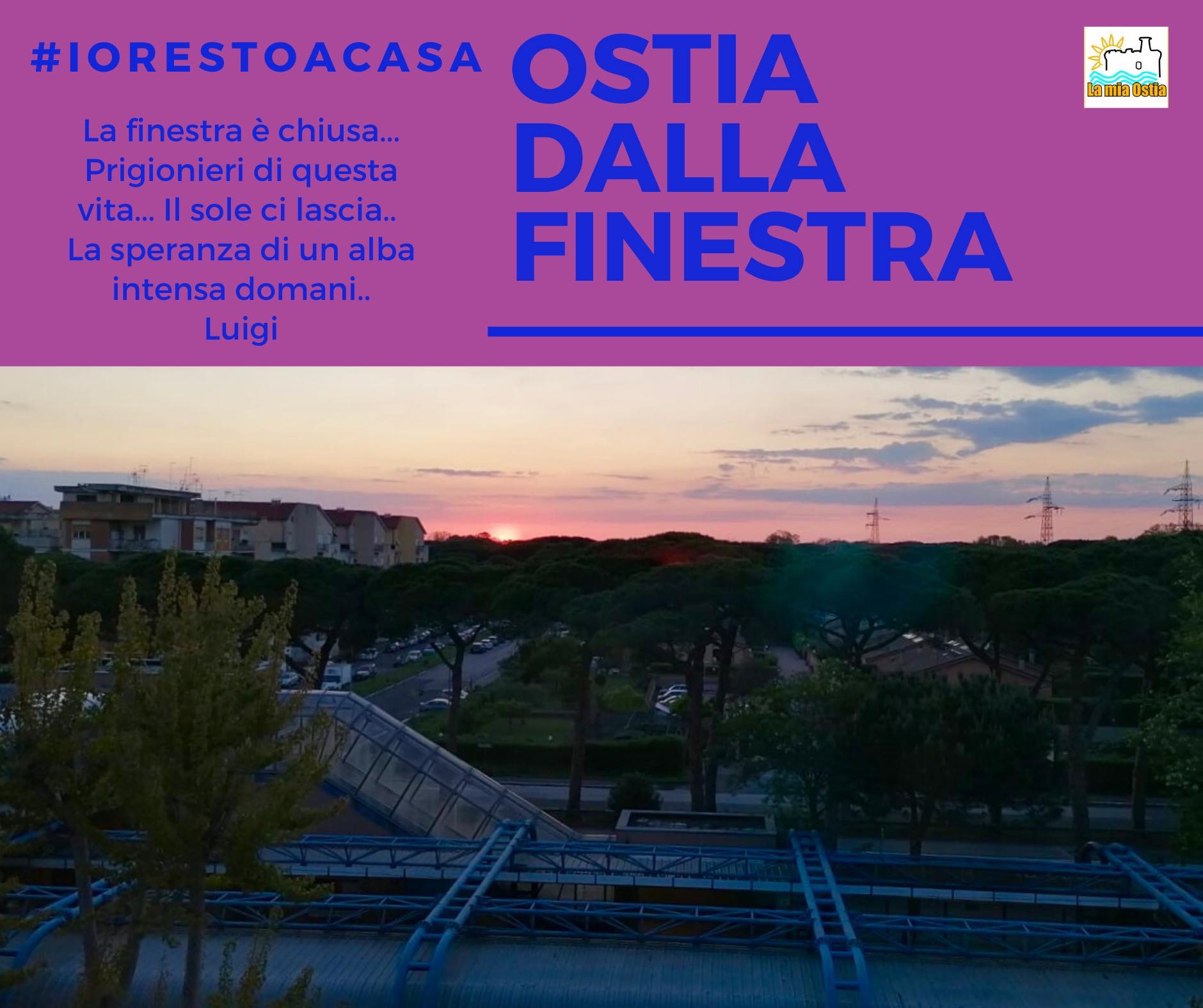 Ostia dalla finestra: mese di aprile